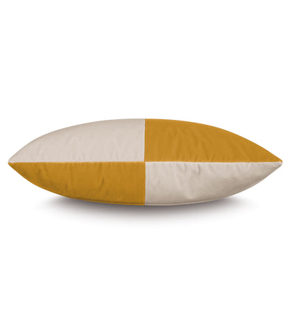 Uma Colorblock Decorative Pillow in Mustard