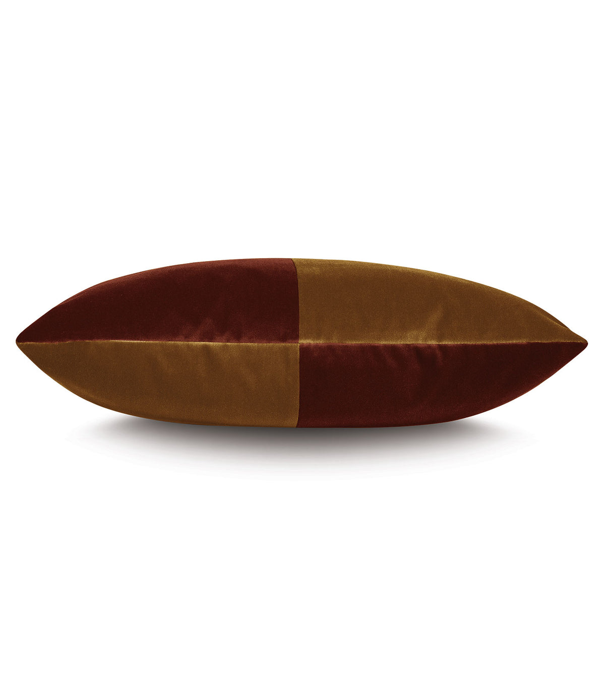 Uma Colorblock Decorative Pillow in Orange