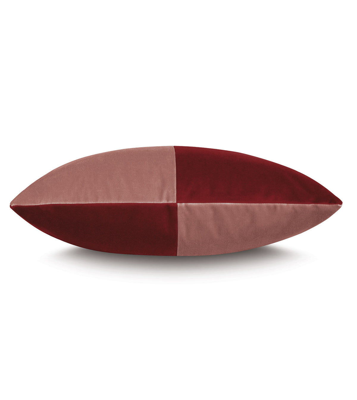 Uma Colorblock Decorative Pillow in Scarlet