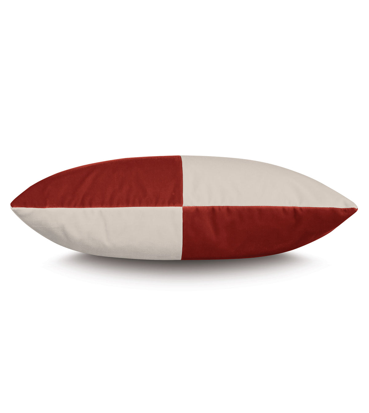 Uma Colorblock Decorative Pillow in Rust
