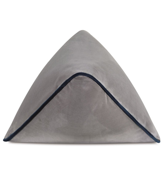 Uma Pyramid Decorative Pillow in Gray