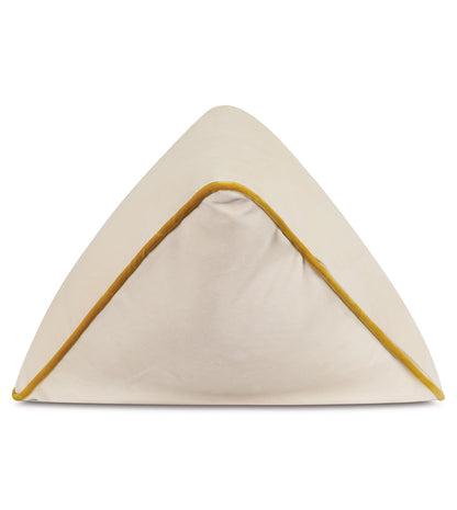 Uma Pyramid Decorative Pillow in Ivory