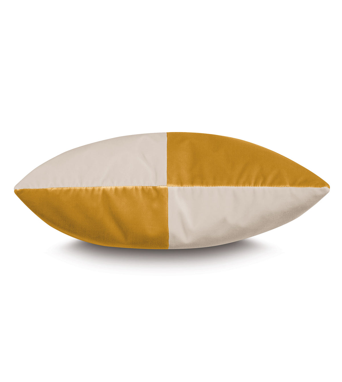 Uma Colorblock Decorative Pillow in Mustard