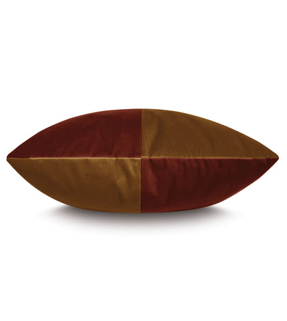 Uma Colorblock Decorative Pillow in Orange