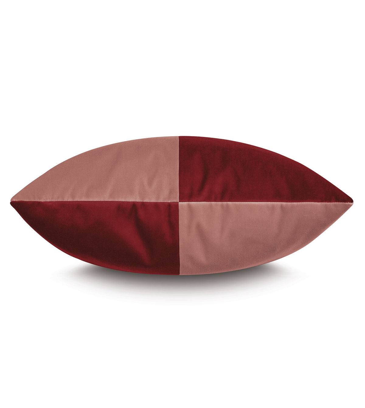 Uma Colorblock Decorative Pillow in Scarlet