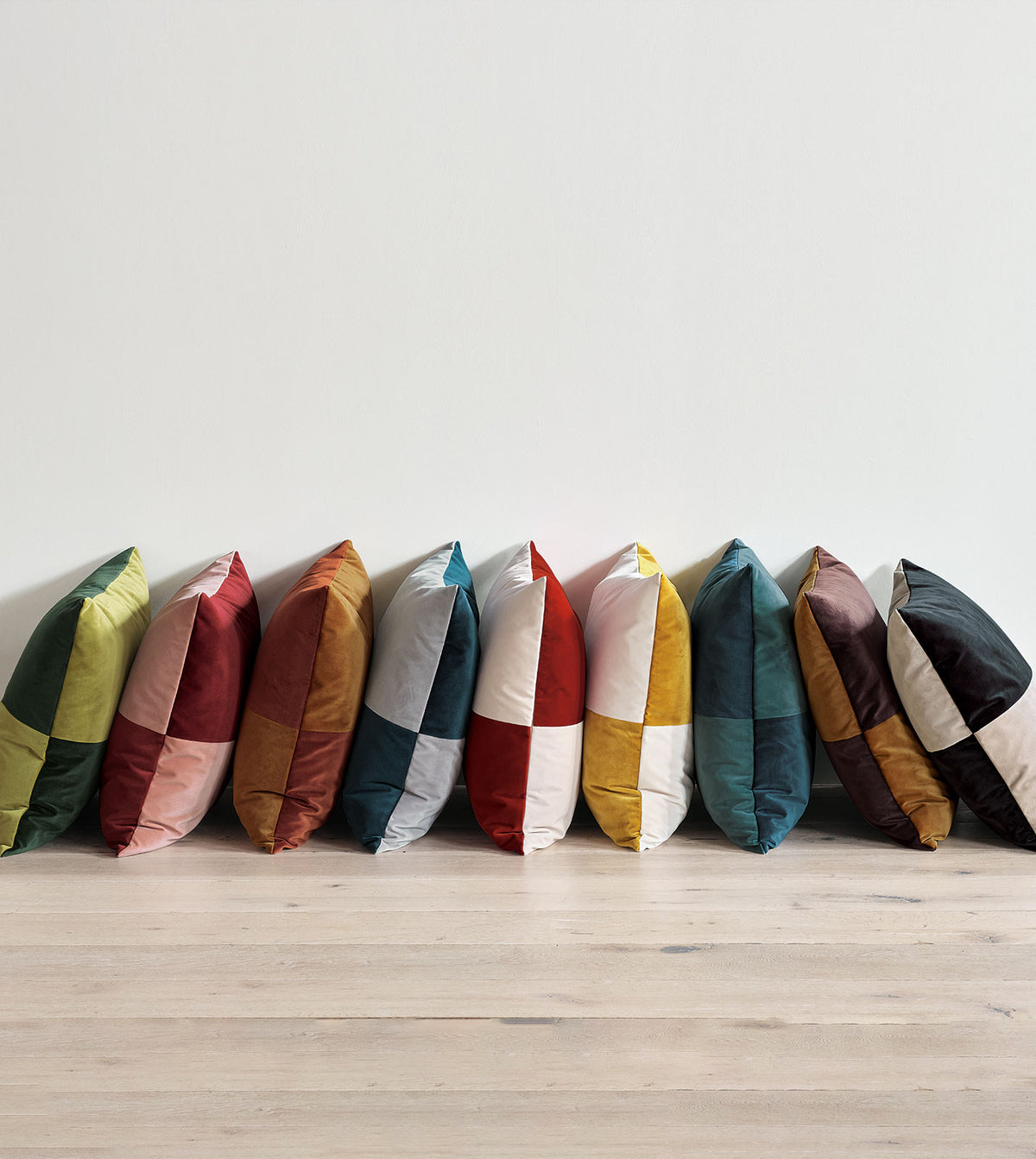 Uma Colorblock Decorative Pillow in Rust