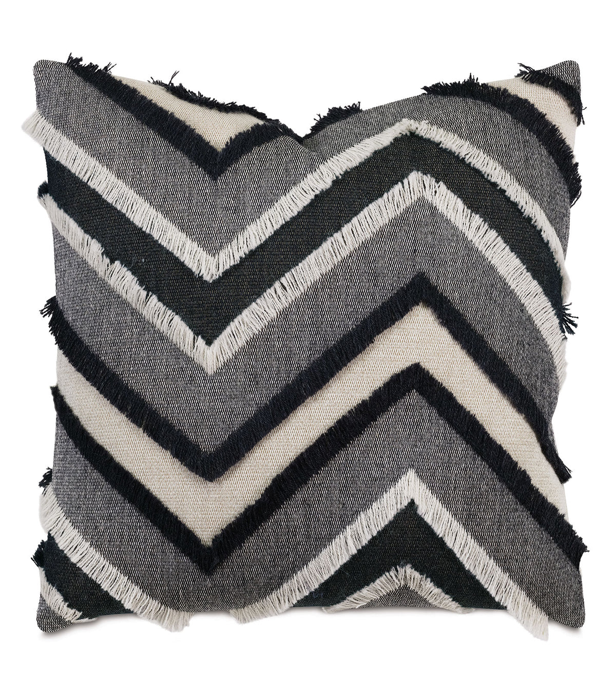 Jacinto Chevron Decorative Pillow in Peppercorn