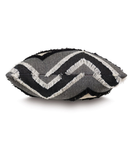Jacinto Chevron Decorative Pillow in Peppercorn