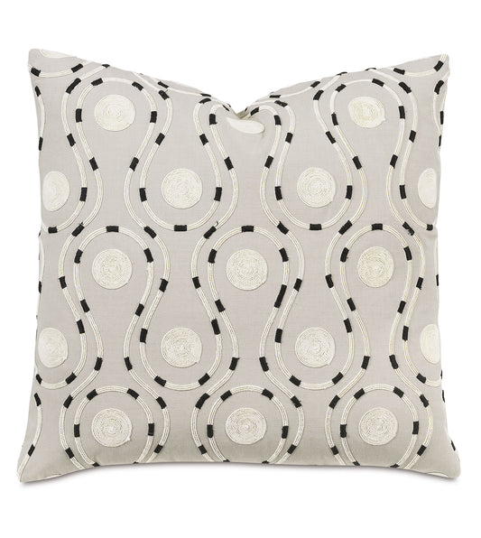 Kaisen Embroidered Decorative Pillow