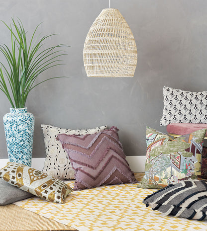 Kaisen Embroidered Decorative Pillow