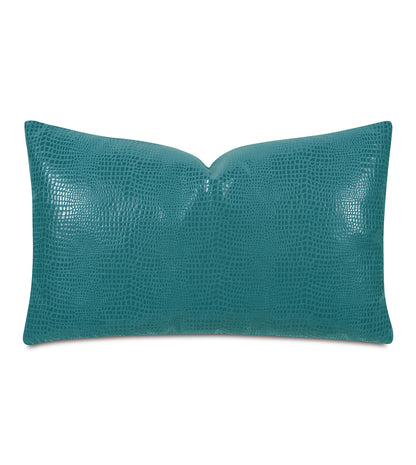 Nagini Faux Snakeskin Decorative Pillow