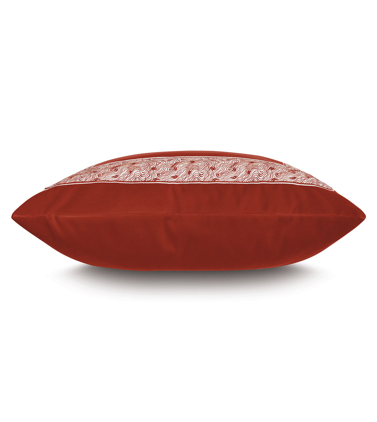 Uma Graphic Border Decorative Pillow In Rust