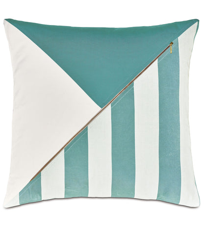 SAIL COLORBLOCK DECORATIVE PILLOW IN SKY
