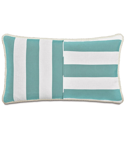 RIPTIDE STRIPED DECORATIVE PILLOW IN ARCTIC