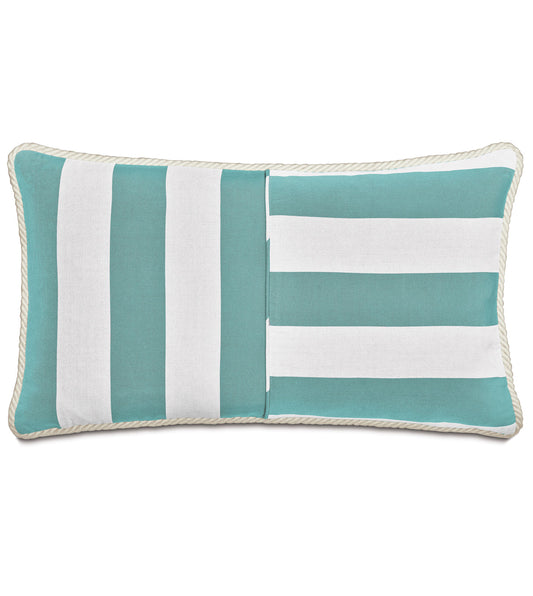 RIPTIDE STRIPED DECORATIVE PILLOW IN ARCTIC