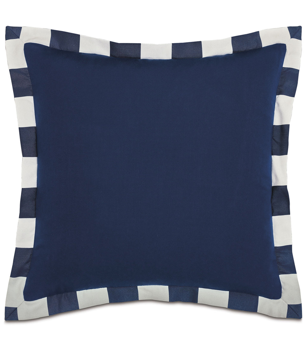 WICKING FLANGE DECORATIVE PILLOW IN INDIGO