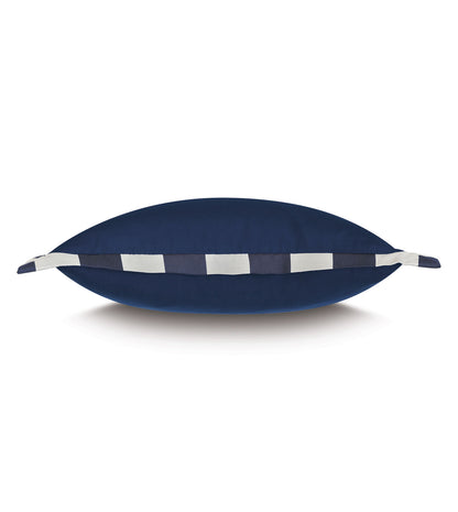 WICKING FLANGE DECORATIVE PILLOW IN INDIGO