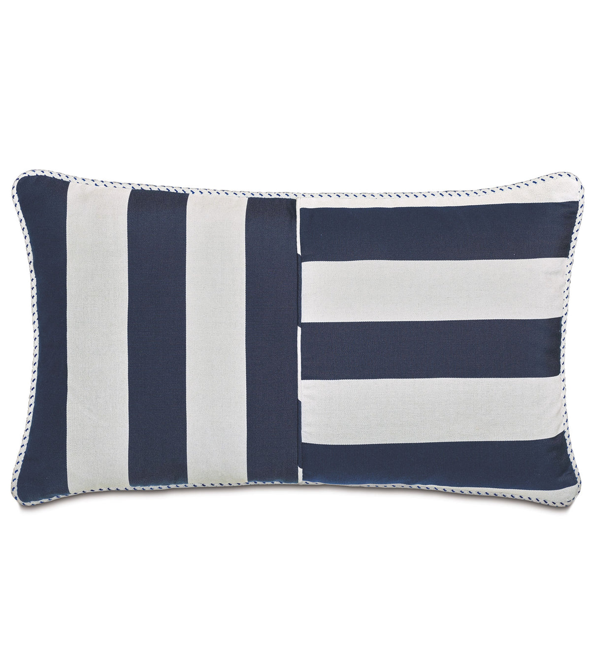 RIPTIDE STRIPED DECORATIVE POLLOW IN INDIGO