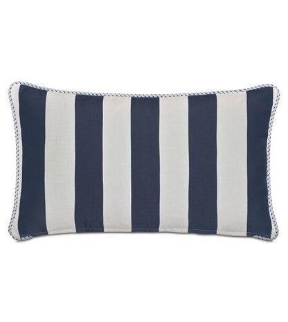 RIPTIDE STRIPED DECORATIVE POLLOW IN INDIGO