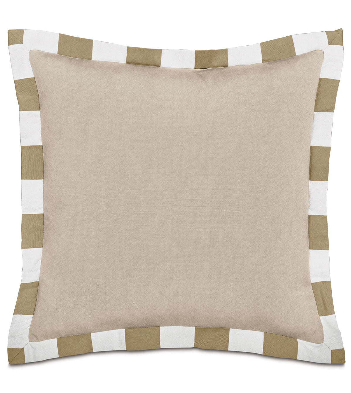 WICKING FLANGE DECORATIVE PILLOW IN OYSTER