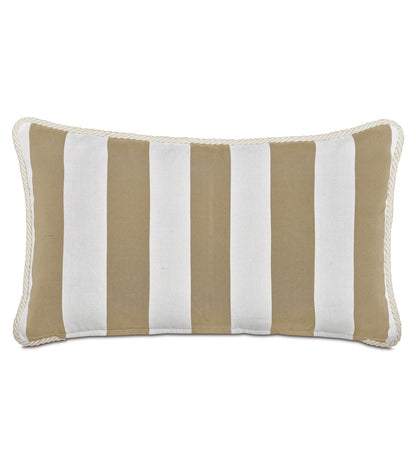 RIPTIDE STRIPED DECORATIVE POLLOW IN KHAKI