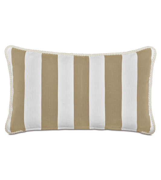 RIPTIDE STRIPED DECORATIVE POLLOW IN KHAKI