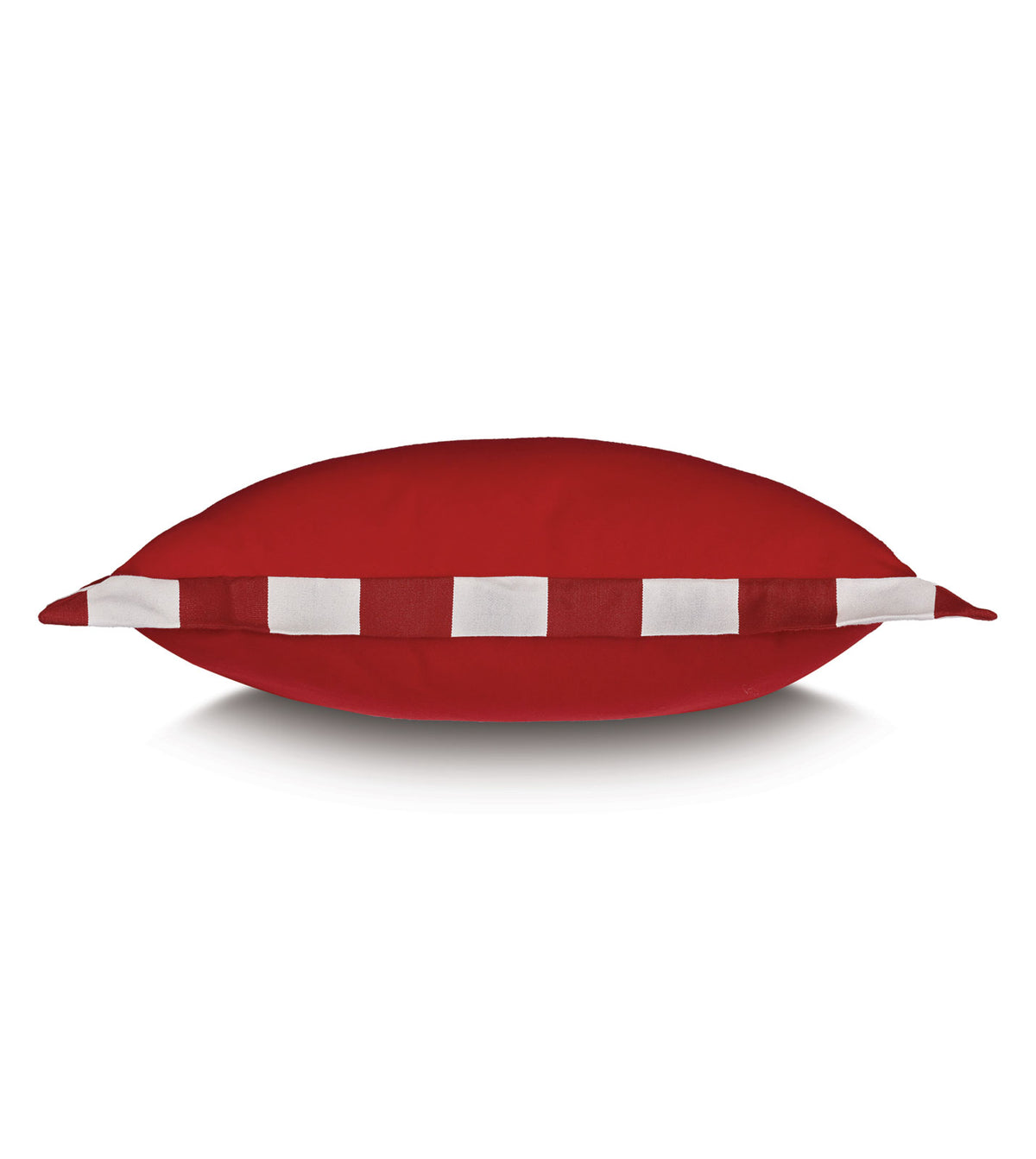 WICKING FLANGE DECORATIVE PILLOW IN SCARLET