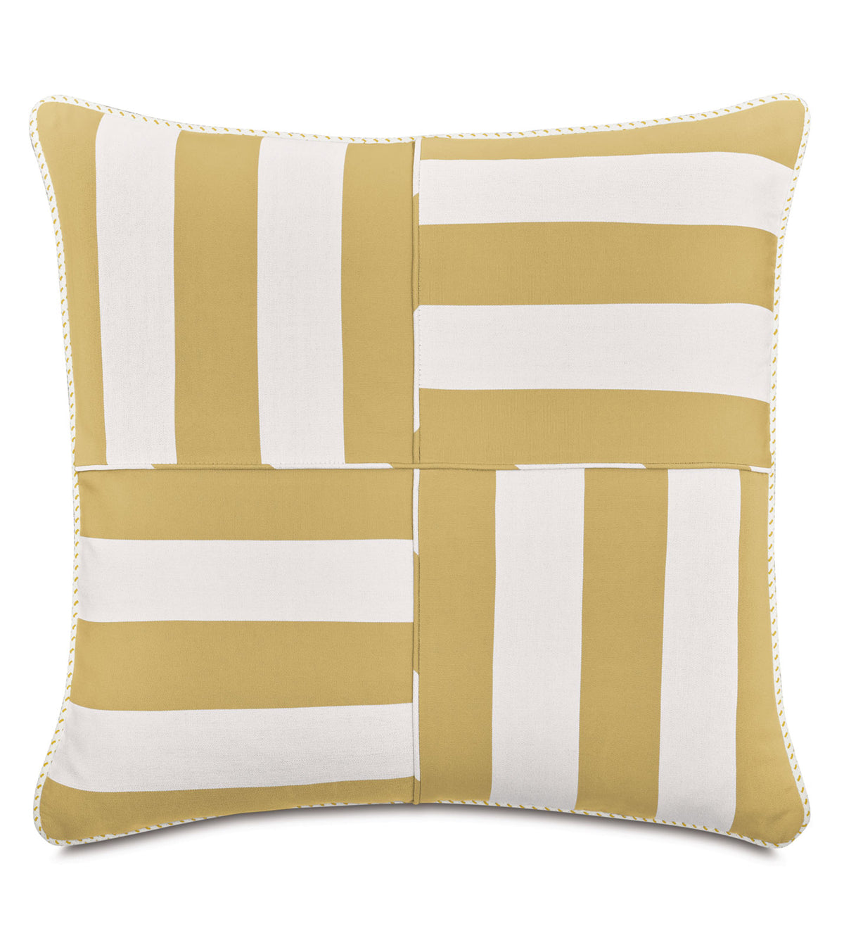 RIPTIDE GEOMETRIC DECORATIVE PILLOW IN SUNSHINE