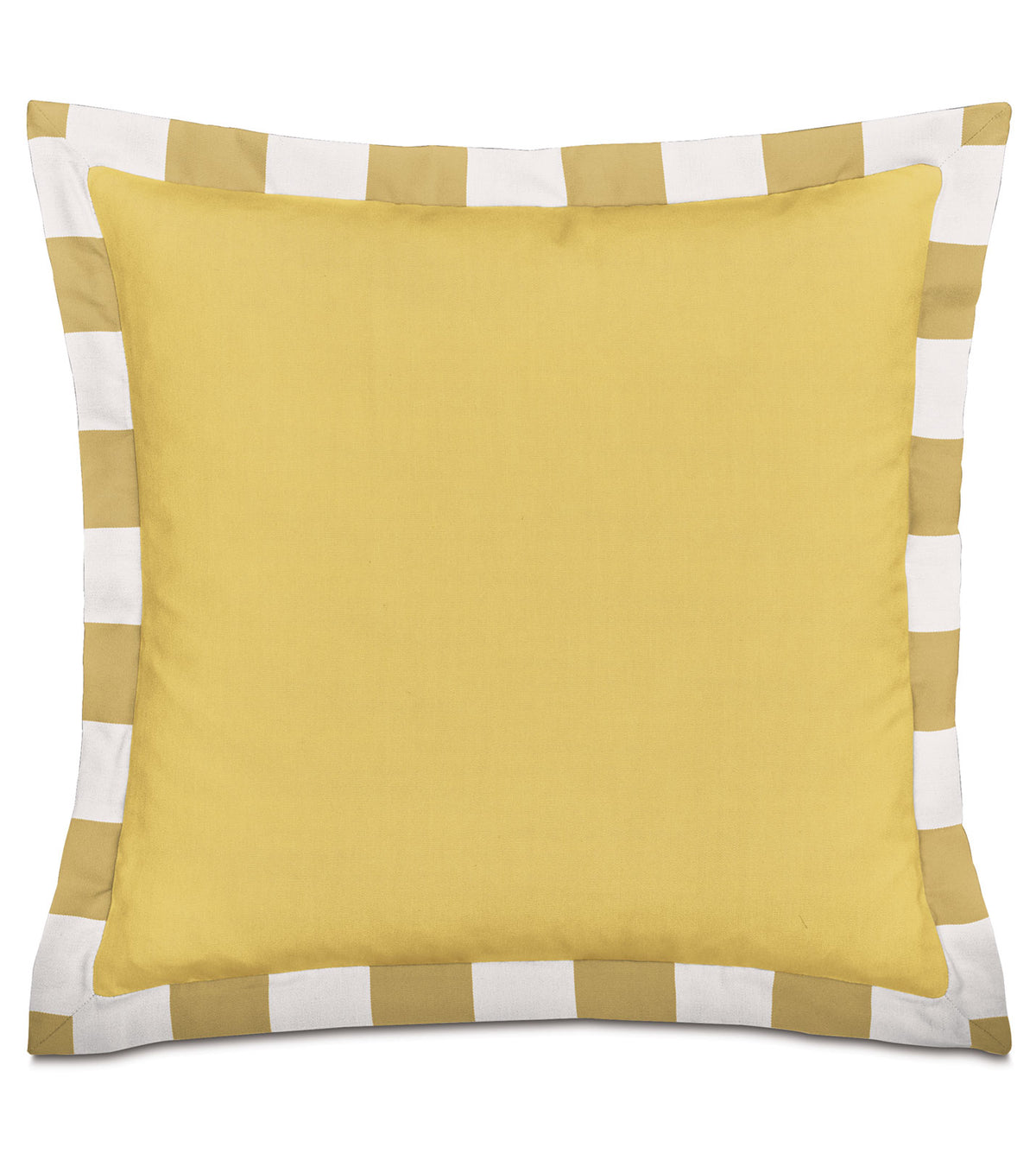 SAIL FLANGE DECORATIVE PILLOW IN YELLOW