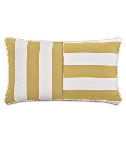 RIPTIDE STRIPED DECORATIVE POLLOW IN SUNSHINE