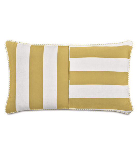 RIPTIDE STRIPED DECORATIVE POLLOW IN SUNSHINE