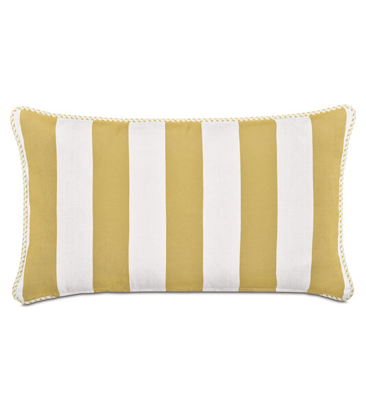 RIPTIDE STRIPED DECORATIVE POLLOW IN SUNSHINE