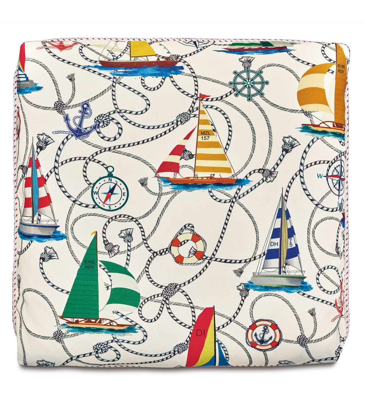 SARDINIA NAUTICAL DECORATIVE PILLOW IN CLOUD