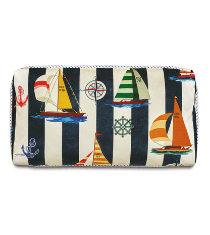 SARDINIA NAUTICAL DECORATIVE PILLOW IN NAVY