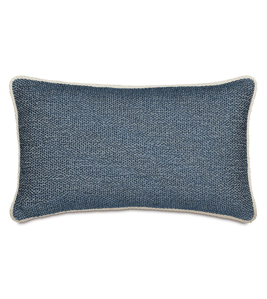 DOWNWIND WOVEN DECORATIVE PILLOW IN DENIM