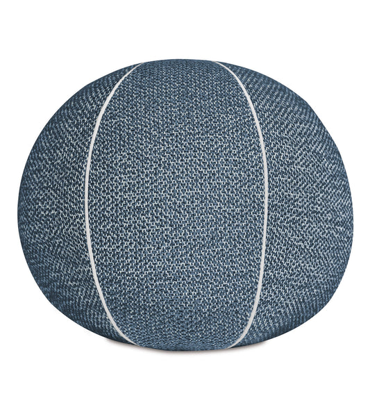 DOWNWIND SPHERICAL DECORATIVE PILLOW IN DENIM