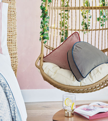 Uma Demilune Decorative Pillow in Gray