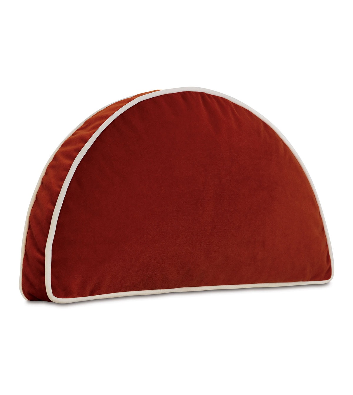 Uma Demilune Decorative Pillow in Rust