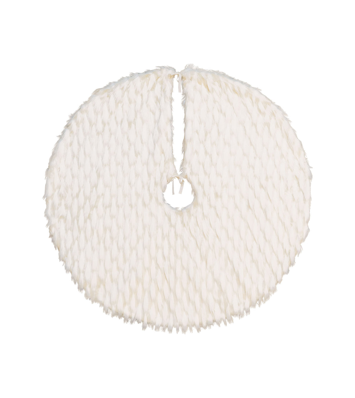 Tinsel Faux Fur Tree Skirt