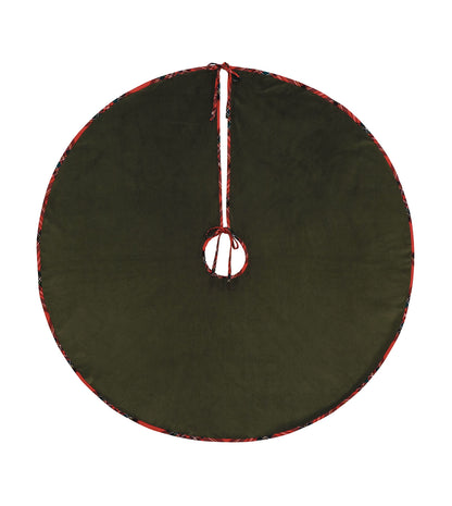 Tenenbaum Velvet Tree Skirt in Olive