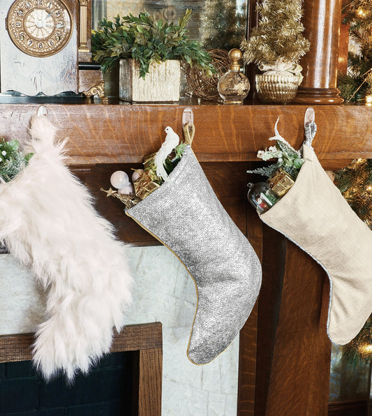 Tinsel Sequined Stocking
