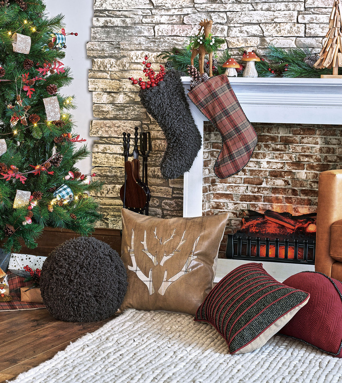 Lennox Faux Fur Stocking