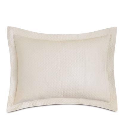 Matera Pique Standard Sham in Ivory