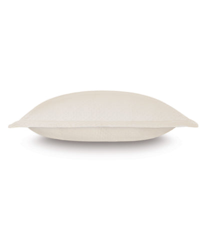 Matera Pique Standard Sham in Ivory