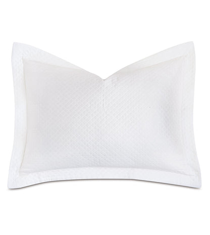 Matera Pique Standard Sham in White