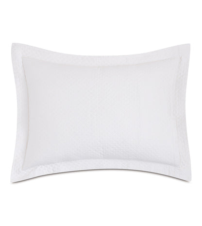 Matera Pique Standard Sham in White