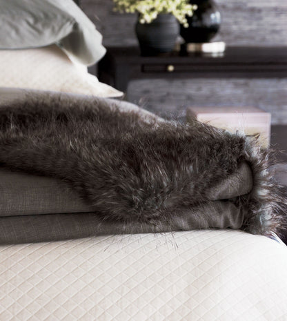 Indochine Faux Fur Throw